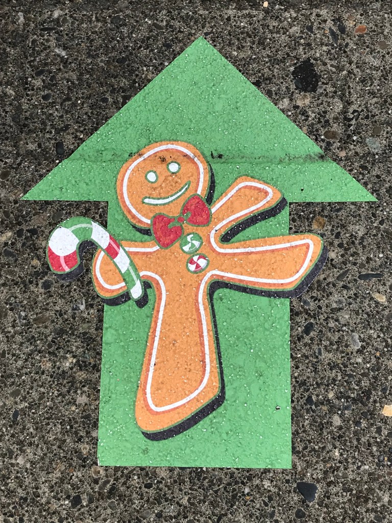 This way to the Seattle Sheraton Gingerbread House display! Seattle, Washington (USA)