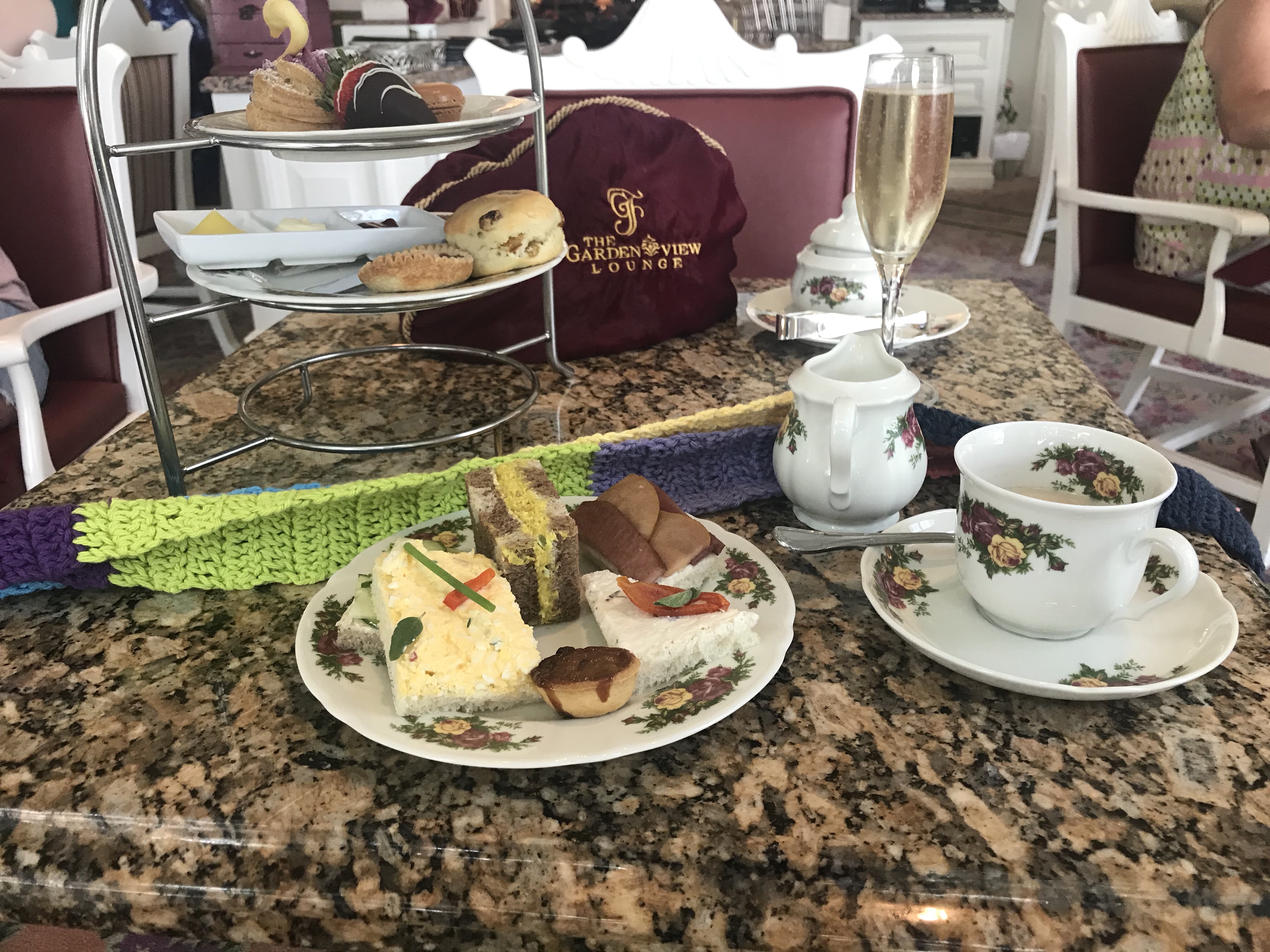 The Ugly Scarf at the Garden View Tea Room, WDW